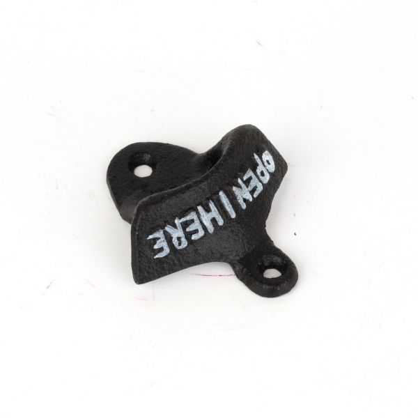 Nástěnný otvírák na pivo litina