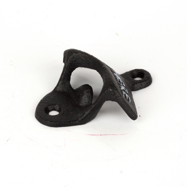 Nástěnný otvírák na pivo litina