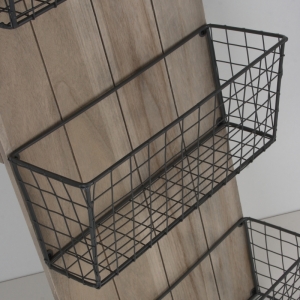 Nástěnný stojan na noviny 32x87x14cm