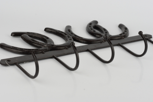 Nástěnný věšák 5 háčků podkovy 42x23cm - VYŘAZENO