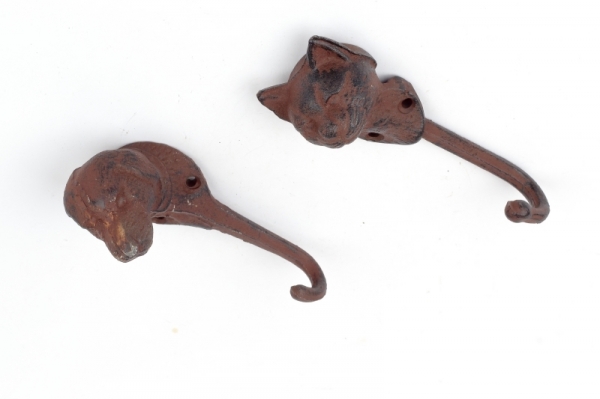 Nástěnný věšák kočičí hlava 17cm