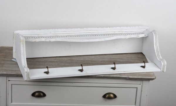 Nástěnný věšák na kabáty s policí 85x19x33cm