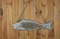 Nástěnný věšák ryba 60cm