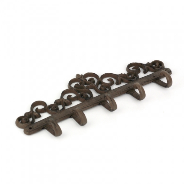 Nástěnný věšák s 5 háčky 32cm