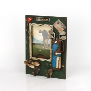 Nástěnný věšák s rámečkem na fotografie GOLF 20x27cm