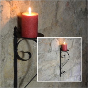 Nástěnný zámecký svícen 46cm