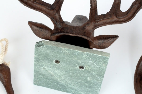 Nástěnný zvonek litina jelen 23,1x13,3x25,8cm