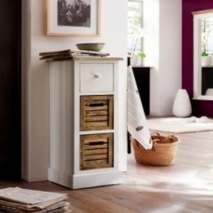 Noční stolek 1+2 šuplíky Novaline 29.5x87x30cm