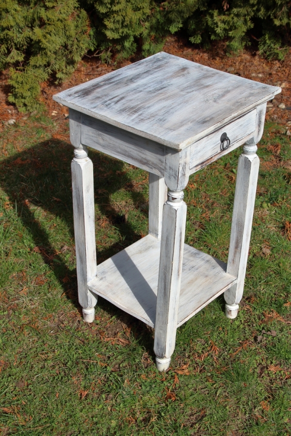 Noční stolek bílý 70x40x40cm