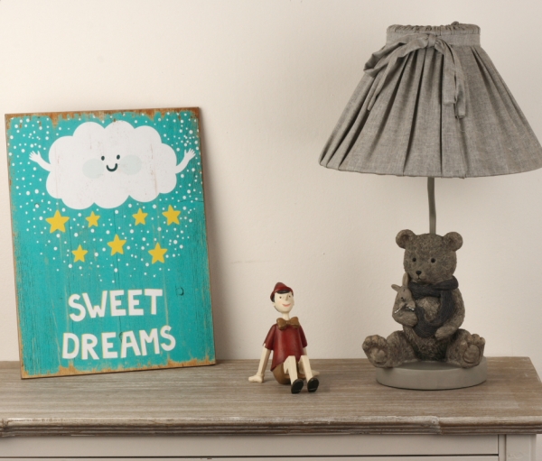 Noha ke stolní lampě s medvídkem 38cm