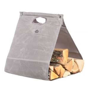 Nosič na dřevo 40,3 x 5,3x 70,5 cm voskované plátno