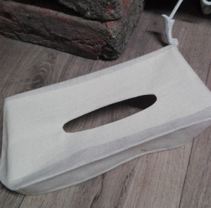 Obal na kapesníky - béžový pruh