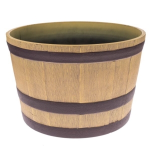 Obal na květináč džber světle hnědý 50,5×35,5×50,5cm