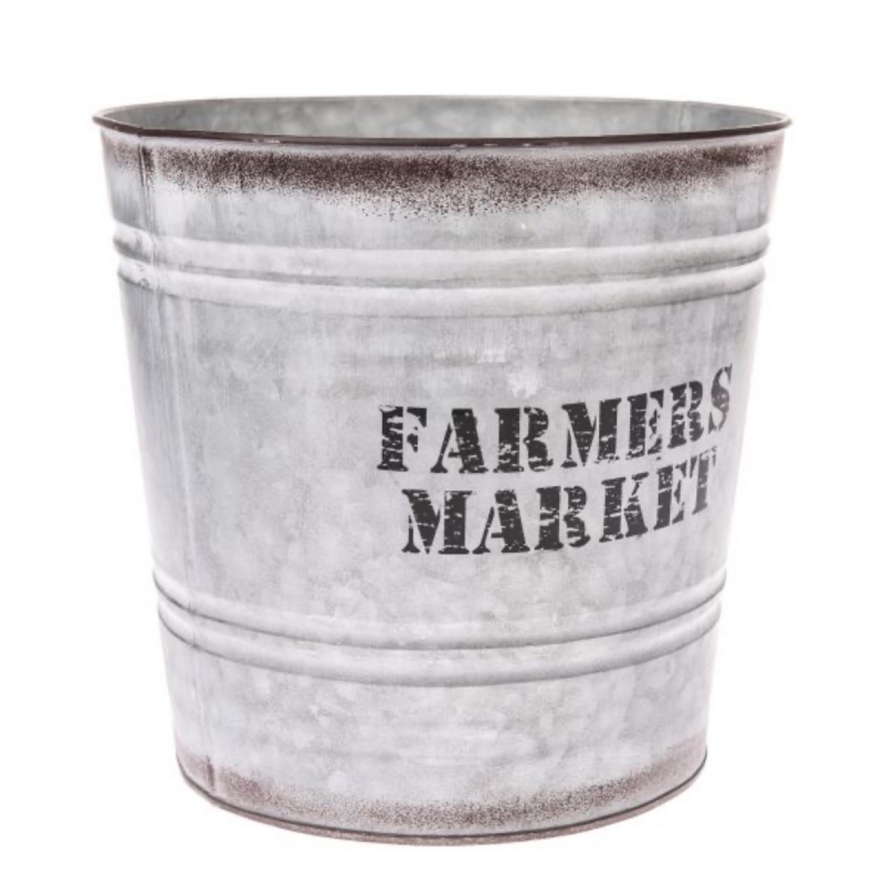 Obal na květináč FARMERS MARKET 25,5×24×25,5cm