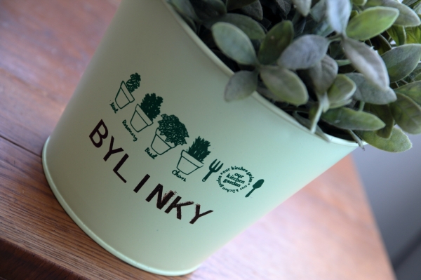 Obal na květináč kbelík světle zelený 17,5×13,5×16 cm