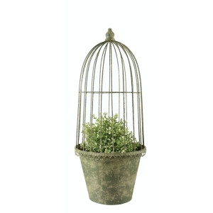 Obal na květináč s klecovým poklopem 22x22x54cm