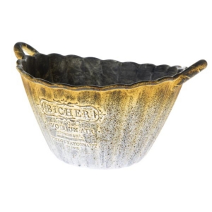 Obal na květináč s rukojetí EKO plast 30×16×24cm