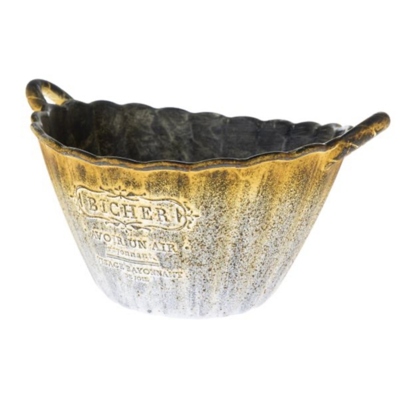 Obal na květináč s rukojetí EKO plast 30×16×24cm