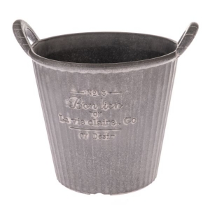 Obal na květináč s rukojetí hnědý 36,5×32×30cm