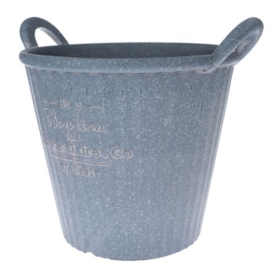 Obal na květináč s rukojetí šedý 48×39×38cm