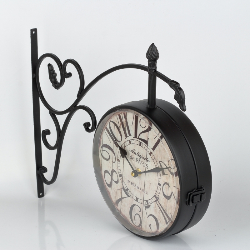 Oboustranné hodiny Paris 42×36×7cm