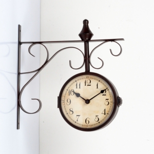 Oboustranné hodiny s arabskými číslicemi 16cm