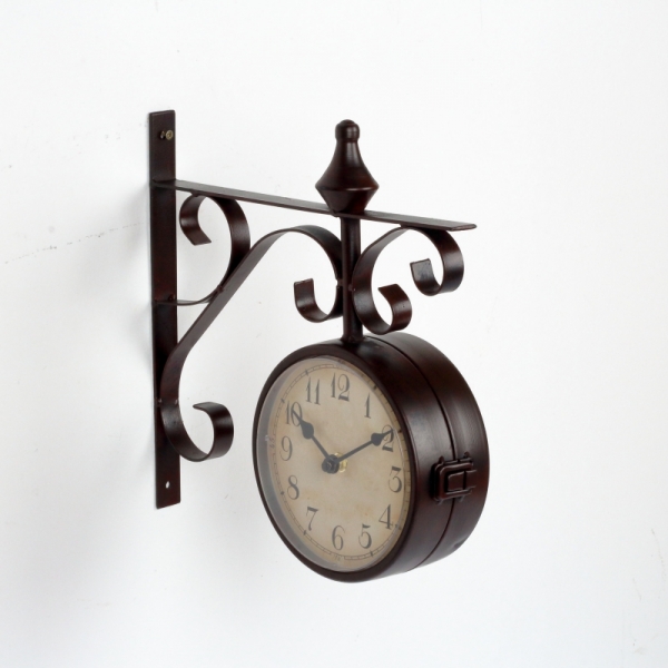 Oboustranné hodiny s arabskými číslicemi 16cm