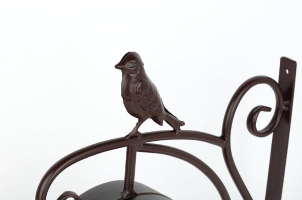 Oboustranné nástěnné hodiny s ptáčkem 31×31×10cm