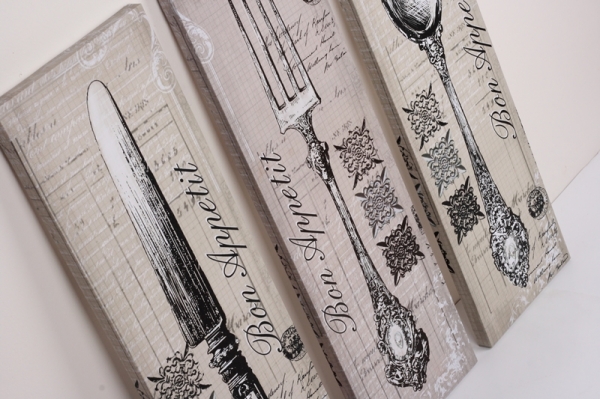 Obraz Bon Appetit lžíce 80cm