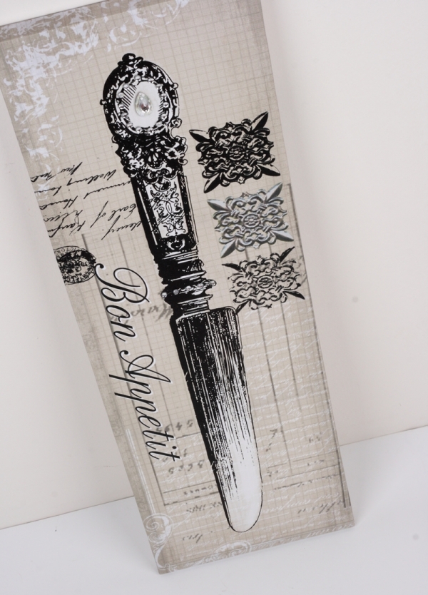 Obraz Bon Appetit nůž 80cm