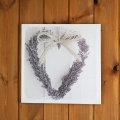 Obraz na plátně Levandulové srdce 28x28cm