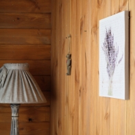 Obraz na plátně svazek levandule 28x28cm.