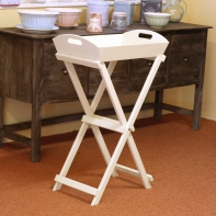 Odkládací stolek bílý Garden 57x87x35cm