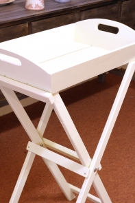 Odkládací stolek bílý Garden 57x87x35cm