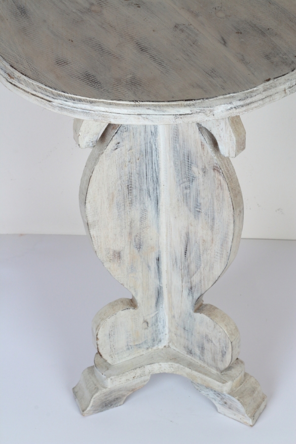 Odkládací stolek dřevěný kulatý 76cm