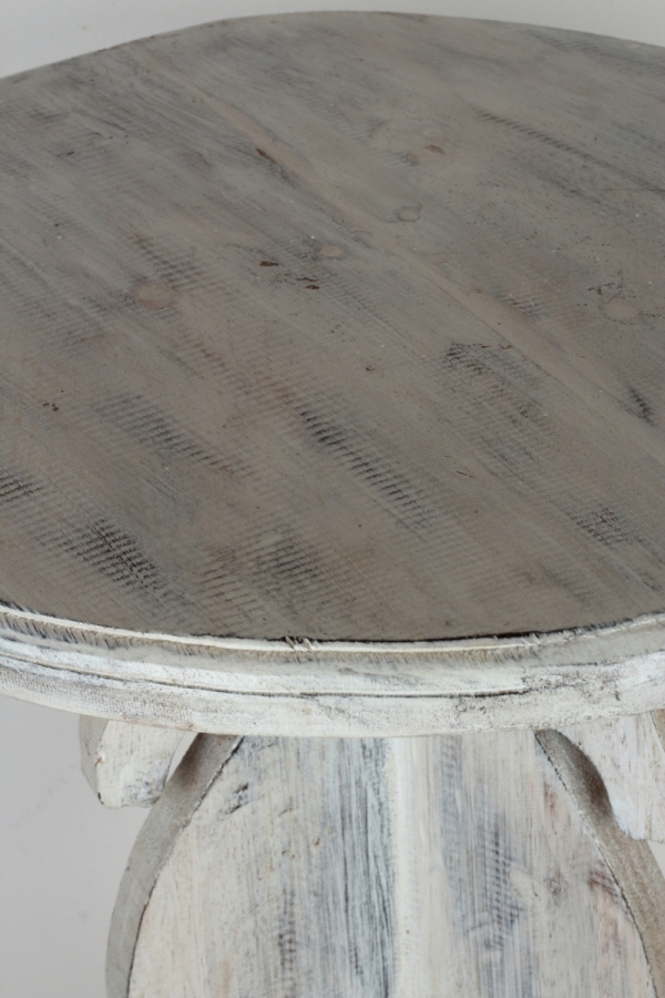 Odkládací stolek dřevěný kulatý 76cm