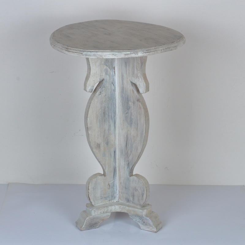 Odkládací stolek dřevěný kulatý 76cm