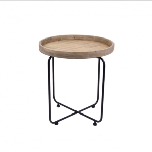 Odkládací stolek s kovovými nožkami 60x60x66cm