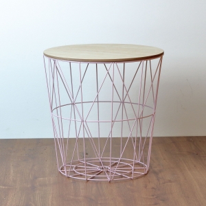 Odkládací stolek v industriálním stylu 40x41cm