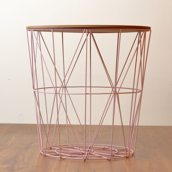 Odkládací stolek v industriálním stylu 40x41cm