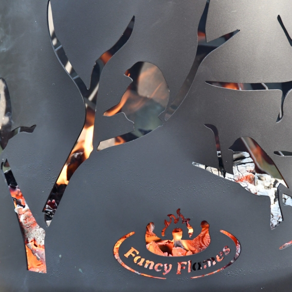 Ohniště na zahradu ptáčci na větvích