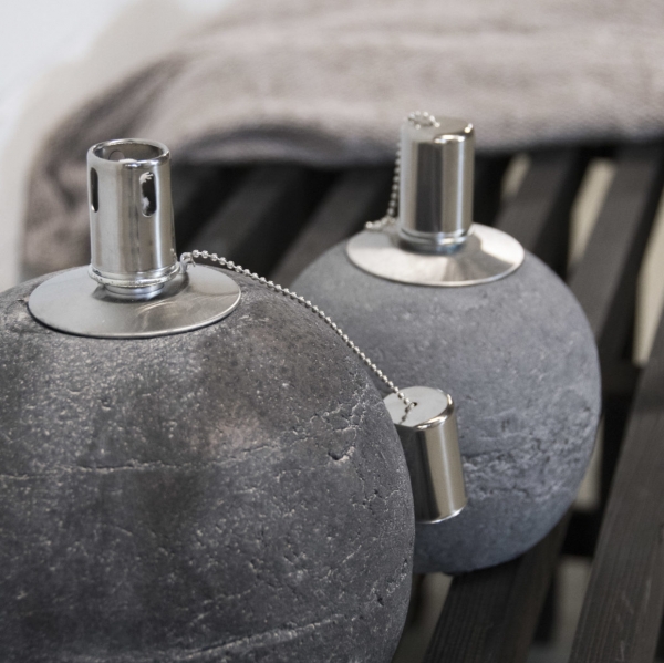 Olejová lampa betonová - 18,2x18,2x21 cm