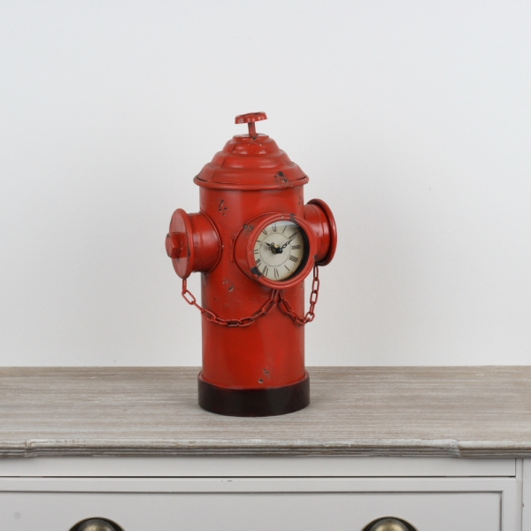 Originální stolní hodiny hydrant 41cm