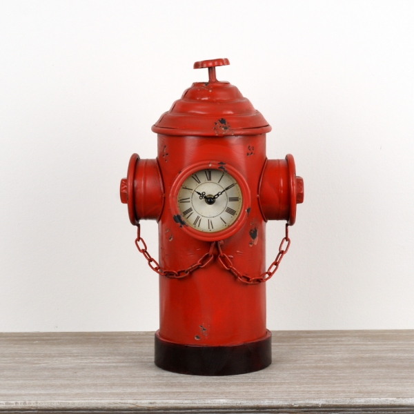 Originální stolní hodiny hydrant 41cm