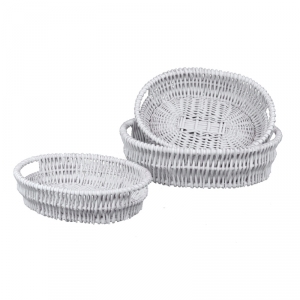 Ošatka na pečivo oválná - sada 3 ks