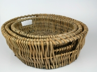 Ošatka proutěná set 3ks