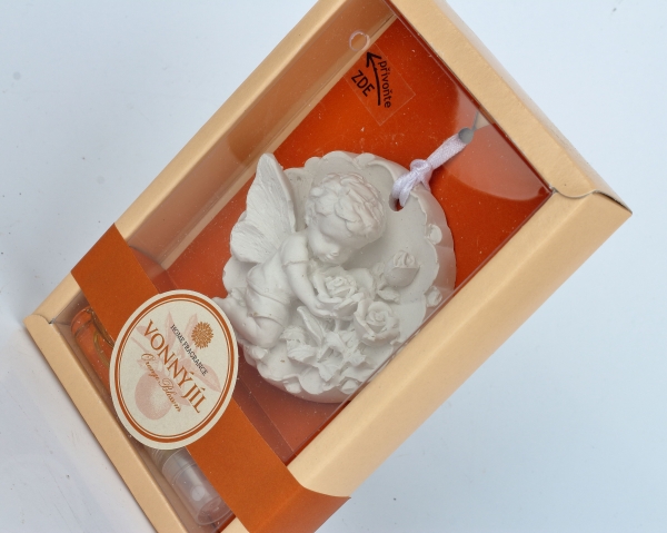 Osvěžovač vzduchu vonný jíl anděl s růží Pomeranč 5ml