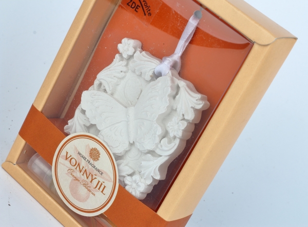 Osvěžovač vzduchu vonný jíl motýl Pomeranč 5ml