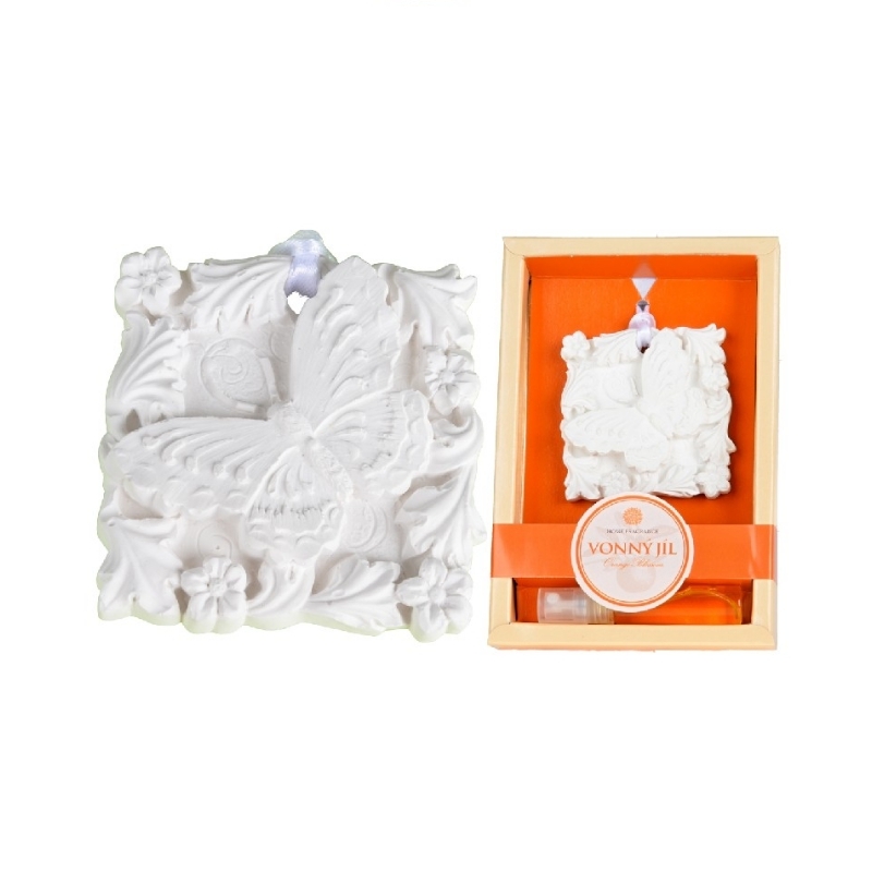 Osvěžovač vzduchu vonný jíl motýl Pomeranč 5ml