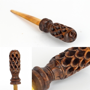 Otvírač na dopisy s ručně vyřezávanou rukojetí 19cm